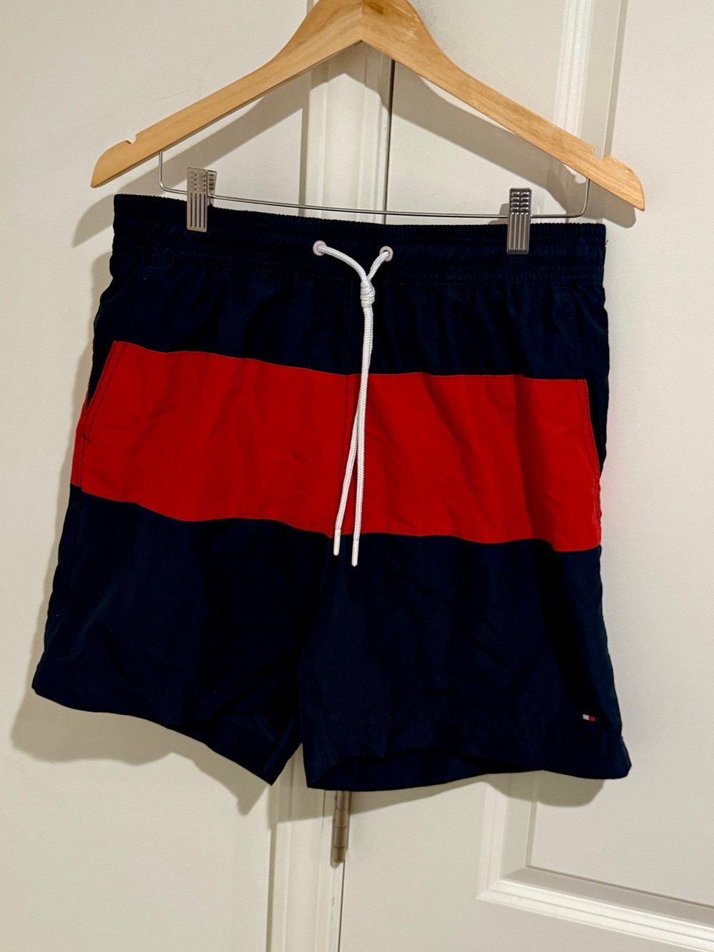 Tommy Hilfiger Swim Shorts with Red Stripe